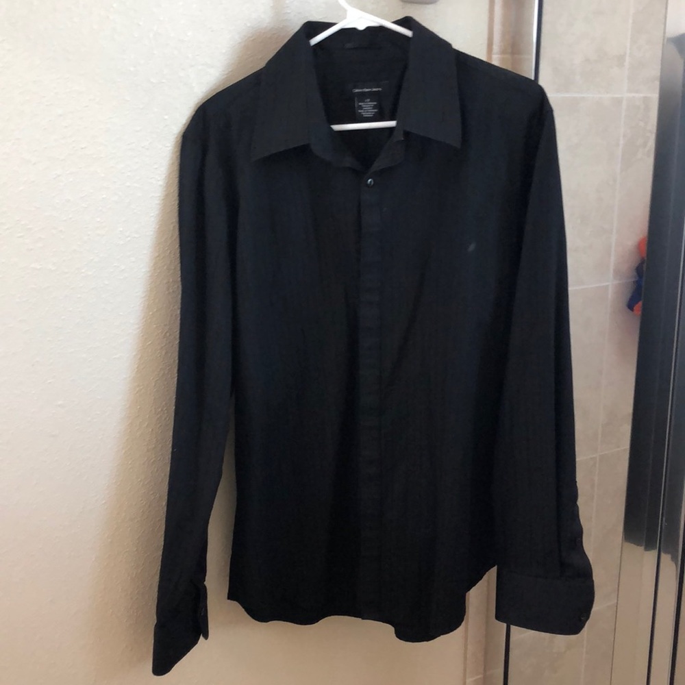 Men’s black Calvin Klein Jeans dress shirt size L